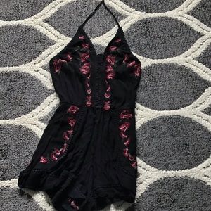 Black American Eagle Romper